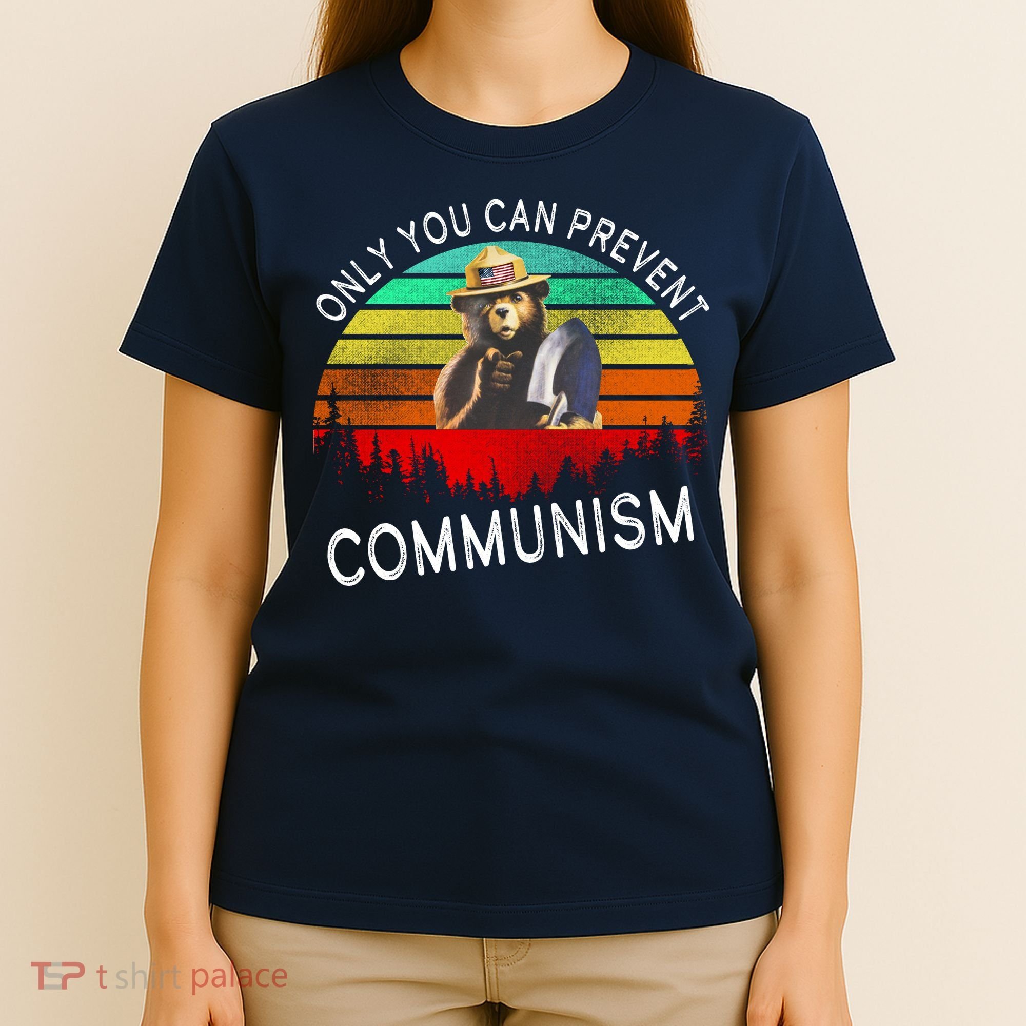 Anti Communism Capitalism Antisocialist Bear T-Shirt