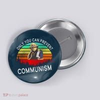 Anti Communism Capitalism Antisocialist Bear Button thumb 0