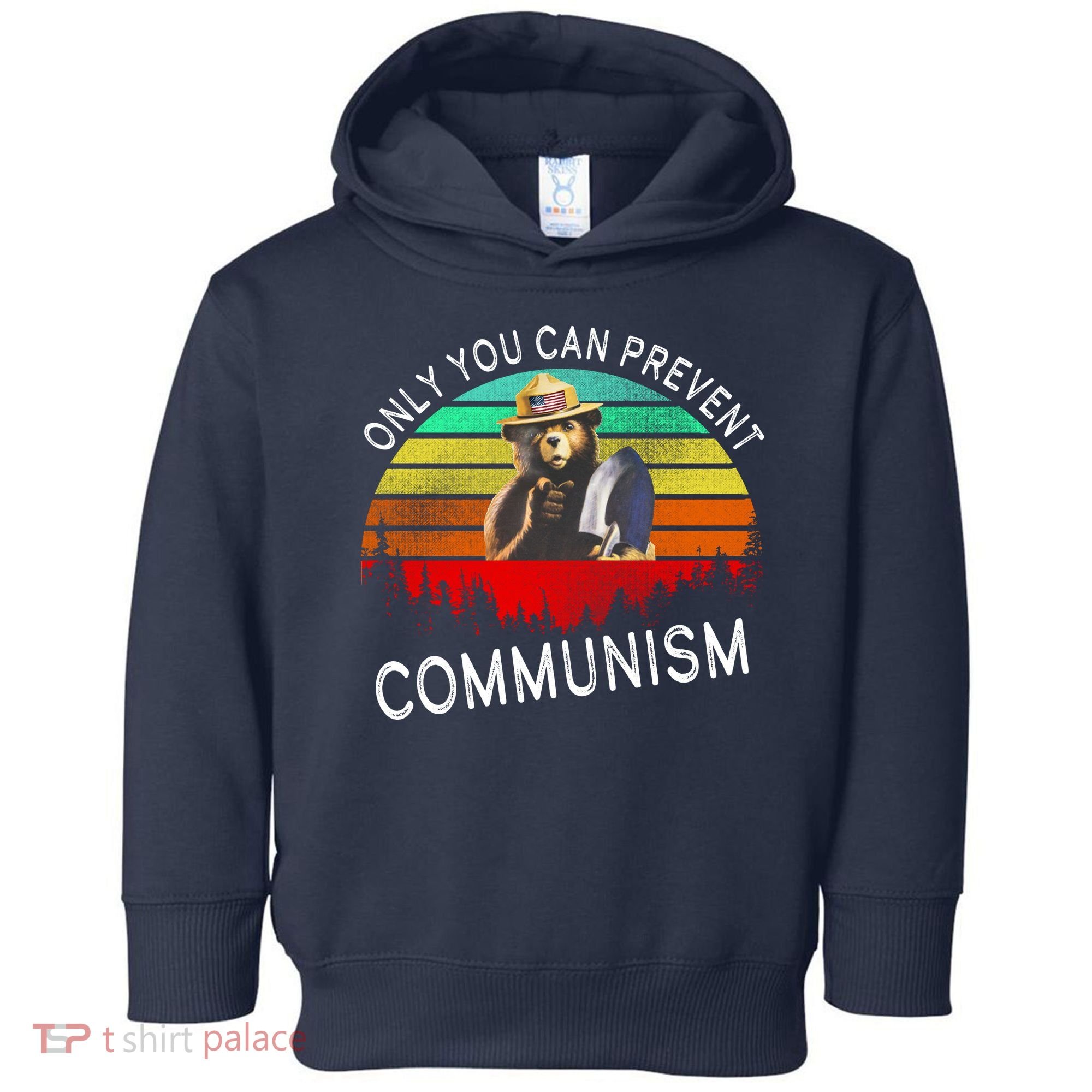 Anti Communism Capitalism Antisocialist Bear Toddler Hoodie