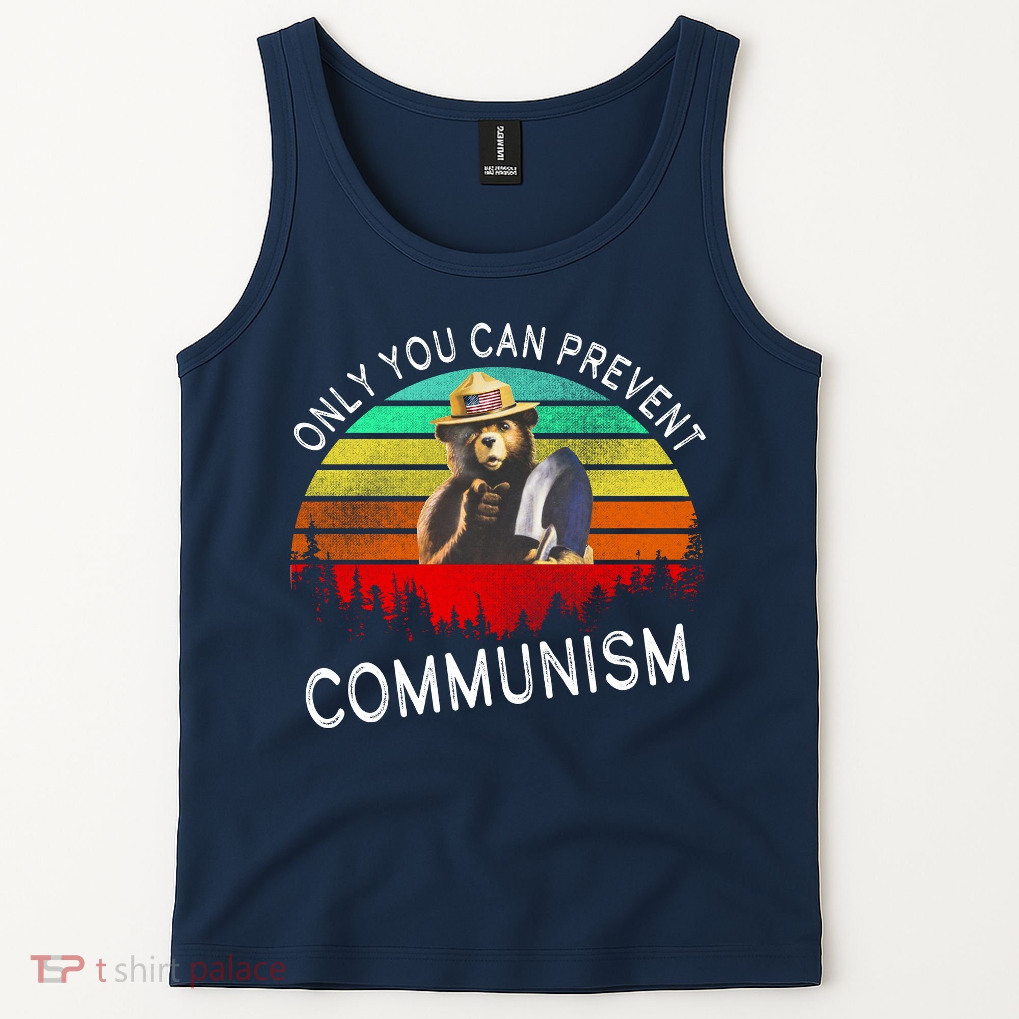 Anti Communism Capitalism Antisocialist Bear Tank Top