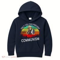 Anti Communism Capitalism Antisocialist Bear Kids Hoodie thumb 0