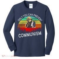 Anti Communism Capitalism Antisocialist Bear Kids Long Sleeve Shirt thumb 0