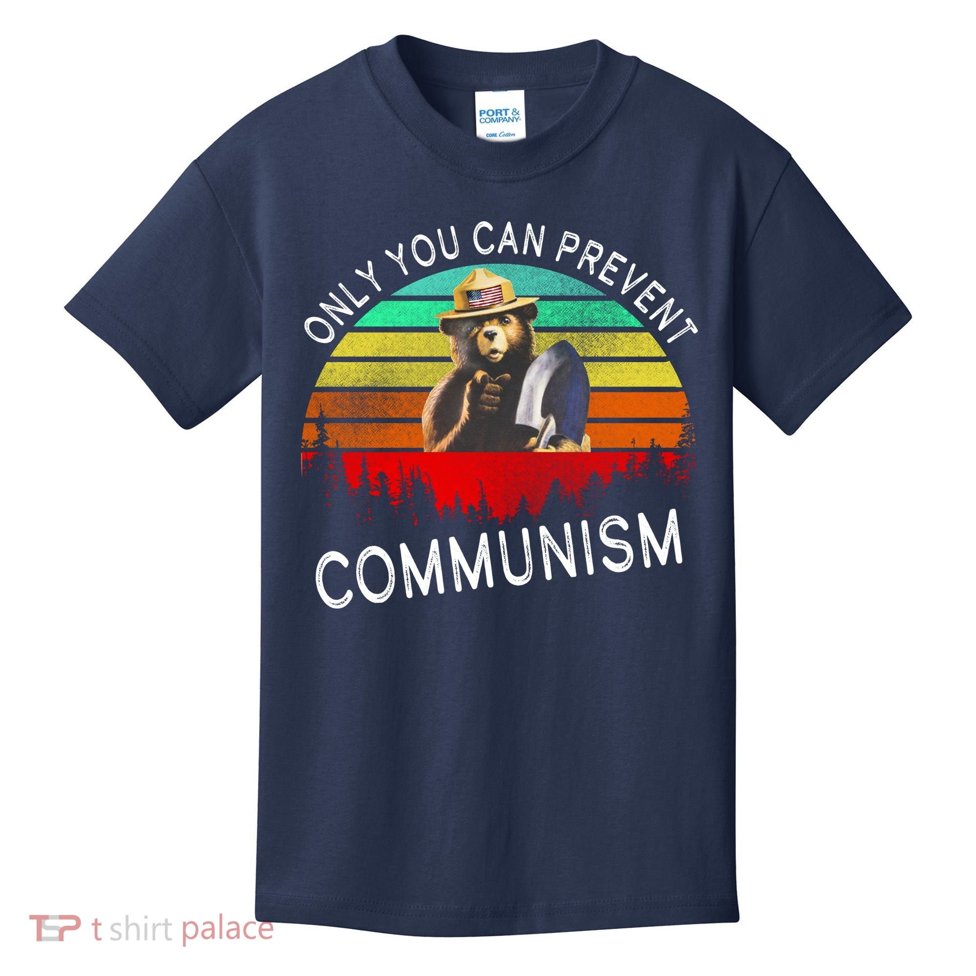 Anti Communism Capitalism Antisocialist Bear Kids T-Shirt