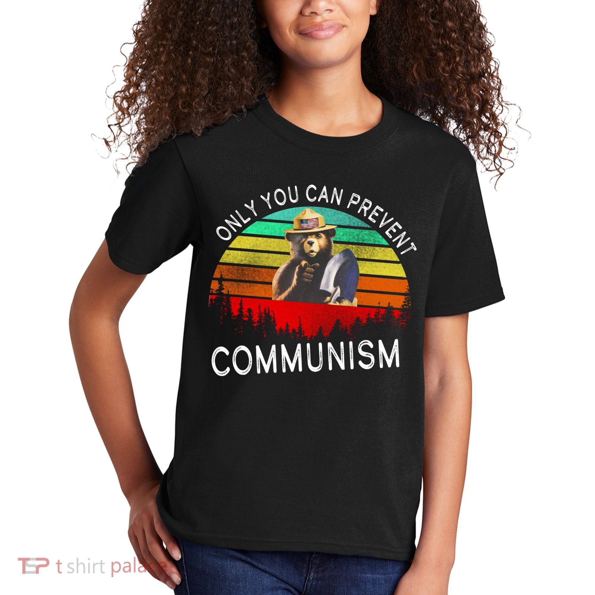 Anti Communism Capitalism Antisocialist Bear Kids T-Shirt