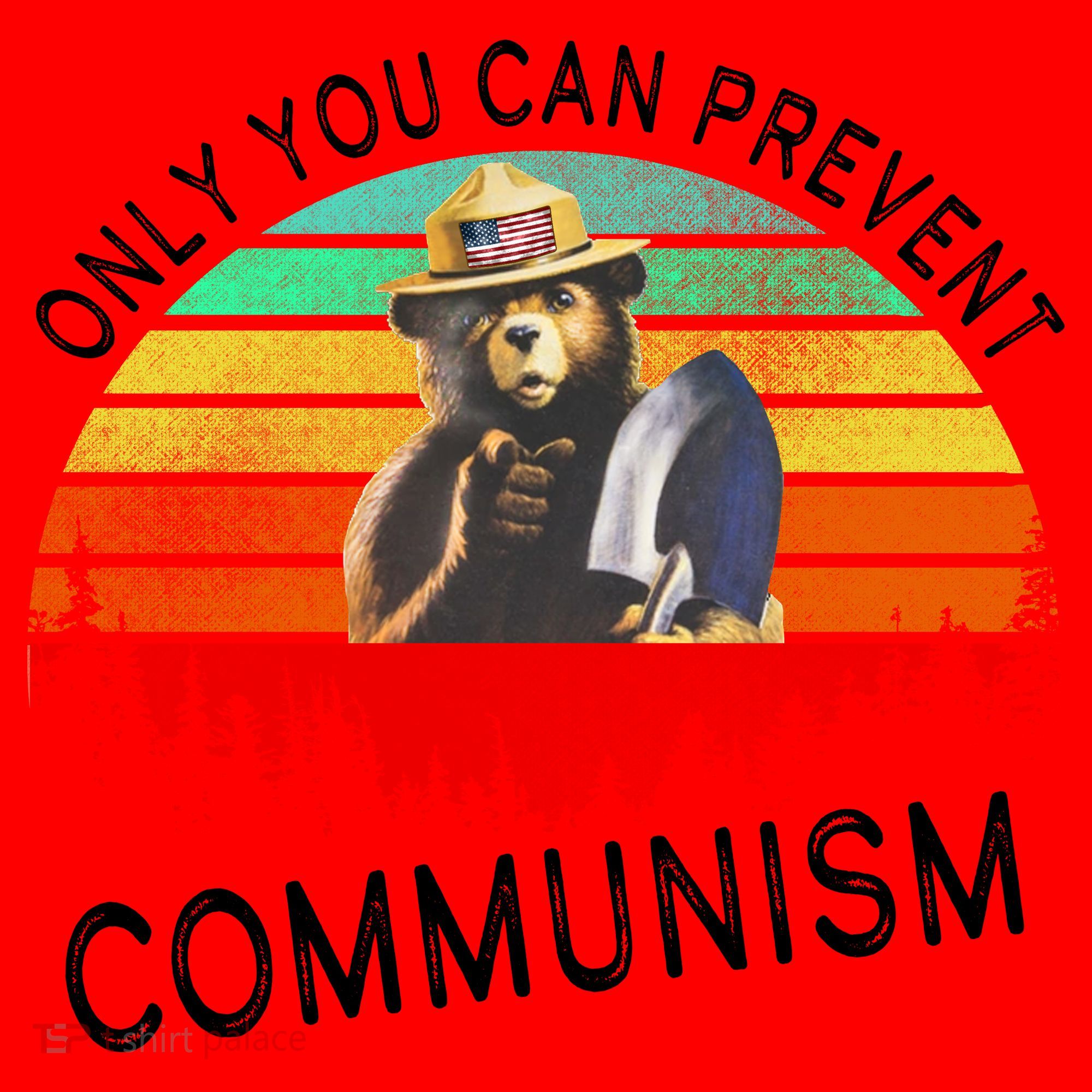 Anti Communism Capitalism Antisocialist Bear Santa Hat