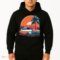 A Classic Car Parked In Front Hoodie thumb 2