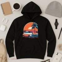 A Classic Car Parked In Front Hoodie thumb 3