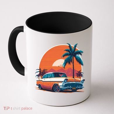 A Classic Car Parked In Front Coffee Mug