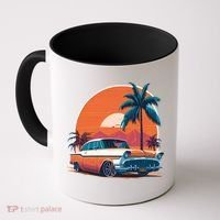 A Classic Car Parked In Front Coffee Mug thumb 0