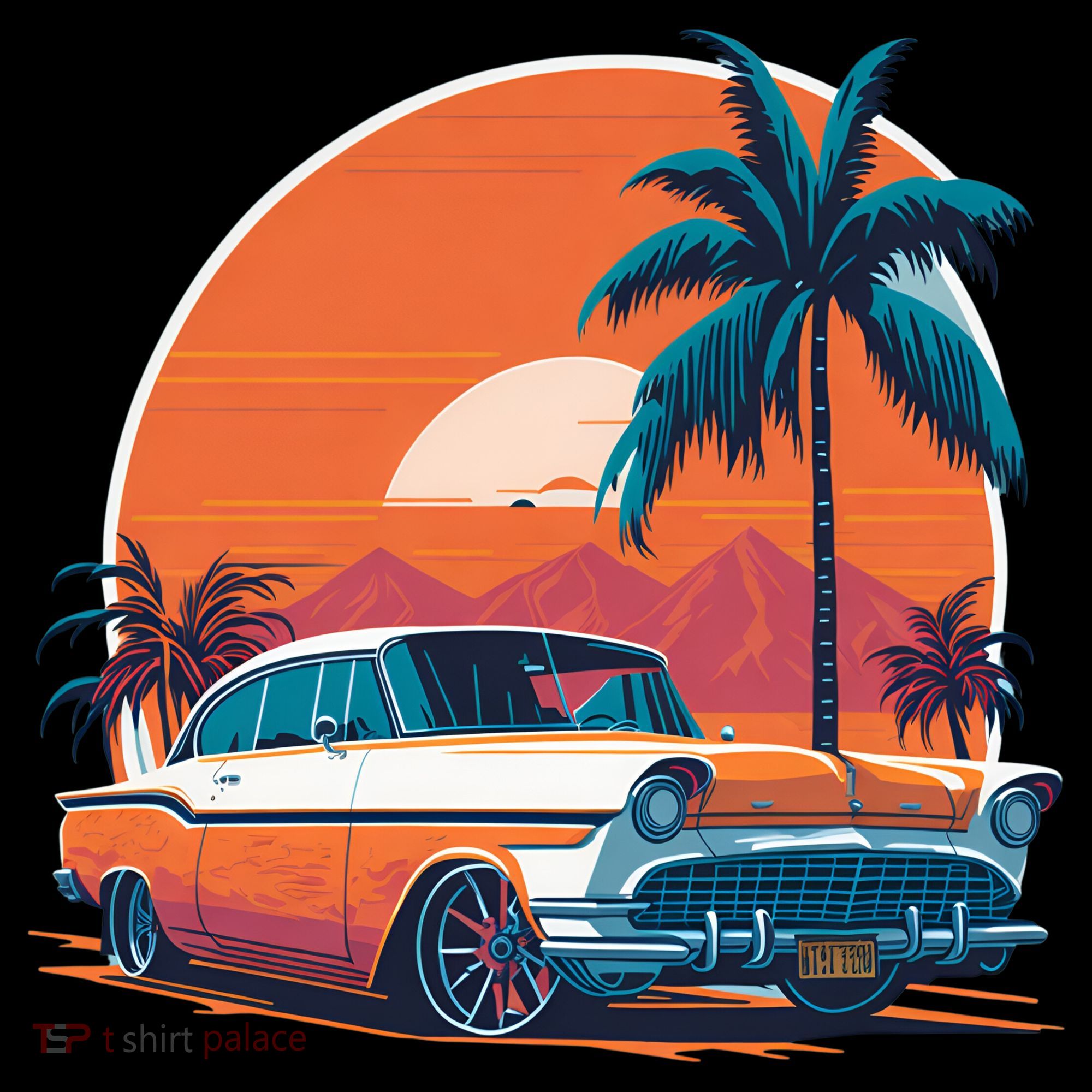 A Classic Car Parked In Front Coffee Mug