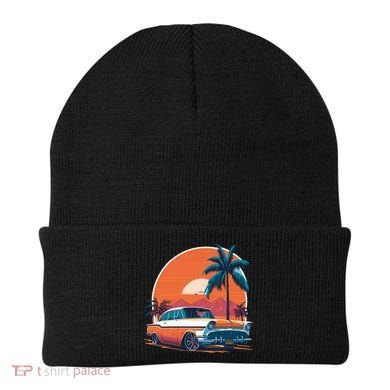 A Classic Car Parked In Front Beanie