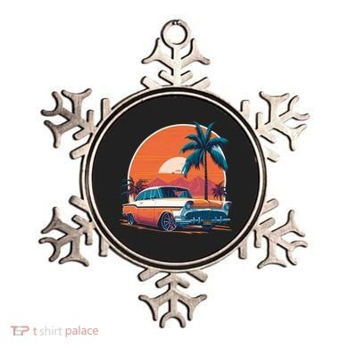A Classic Car Parked In Front Ornament
