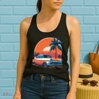 A Classic Car Parked In Front Women's Tank Top thumb 2