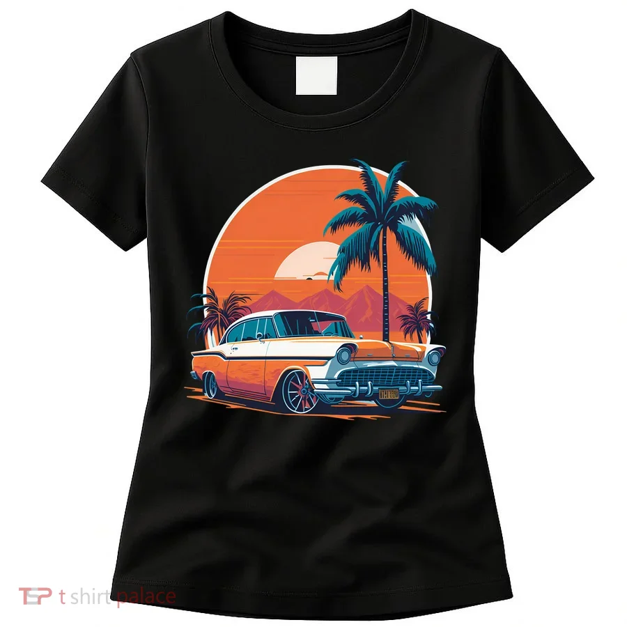 A Classic Car Parked In Front Women's T-Shirt