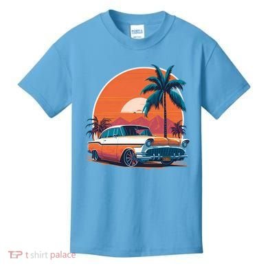 A Classic Car Parked In Front Kids T-Shirt