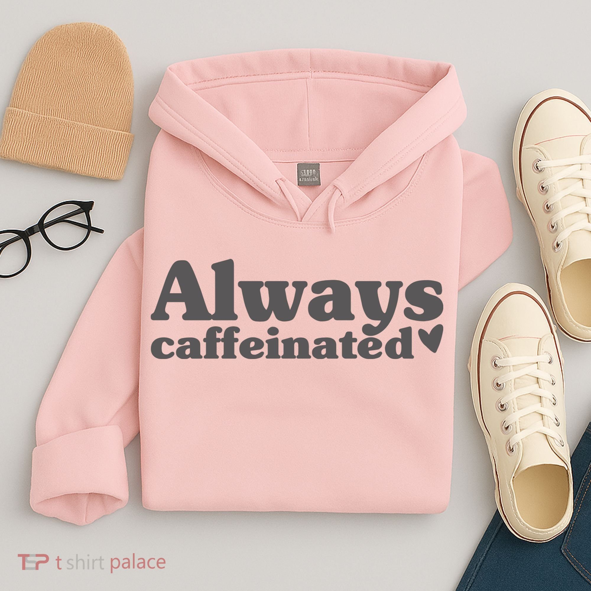 Always Caffeinated Coffee Lover Cute Hoodie