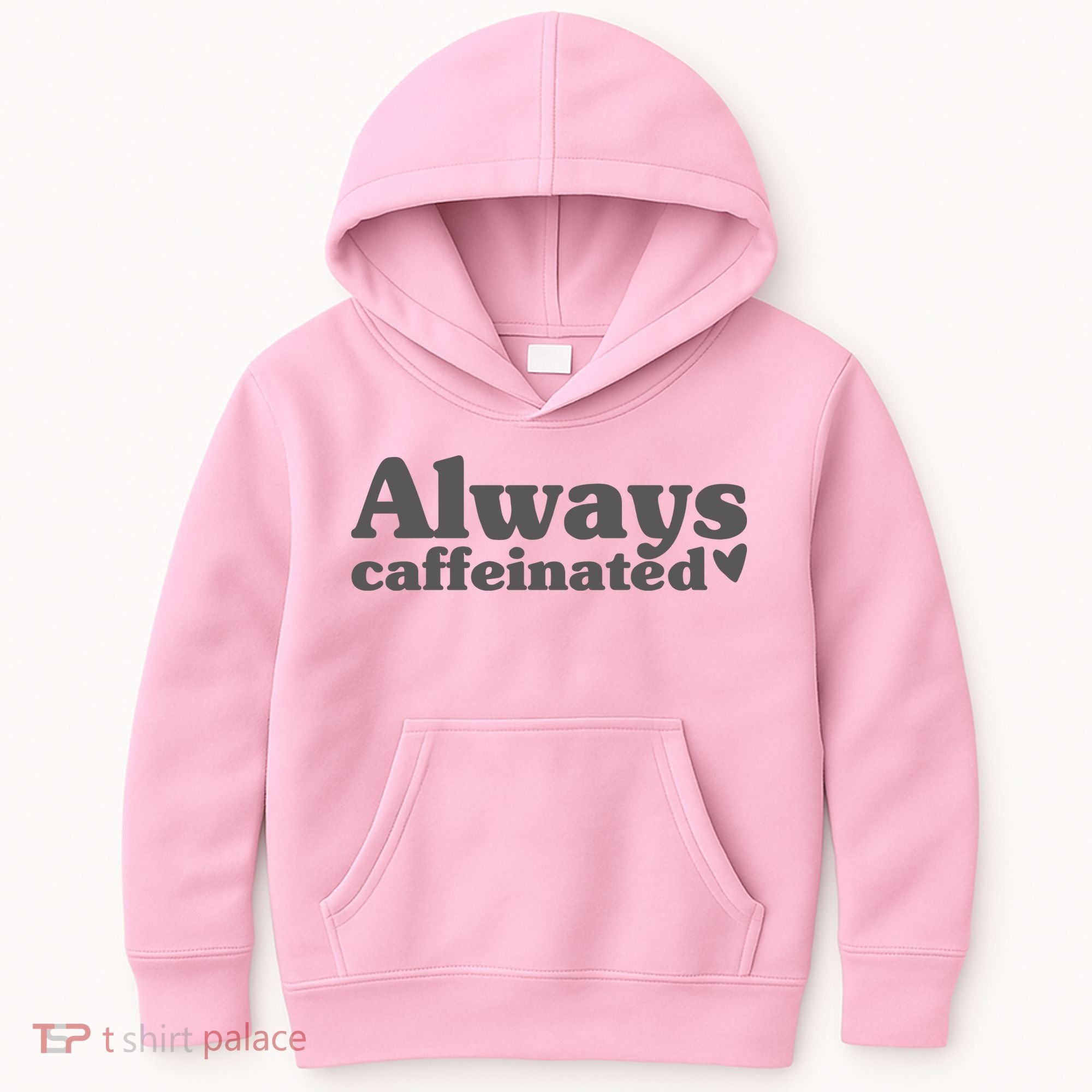 Always Caffeinated Coffee Lover Cute Kids Hoodie