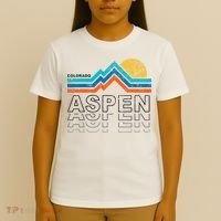 Aspen Colorado Co Mountain Skiing 80s Aspen Ski T-Shirt thumb 4