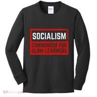 Anti Communist Capitalist Libertarian Anti Socialism Kids Long Sleeve Shirt thumb 0
