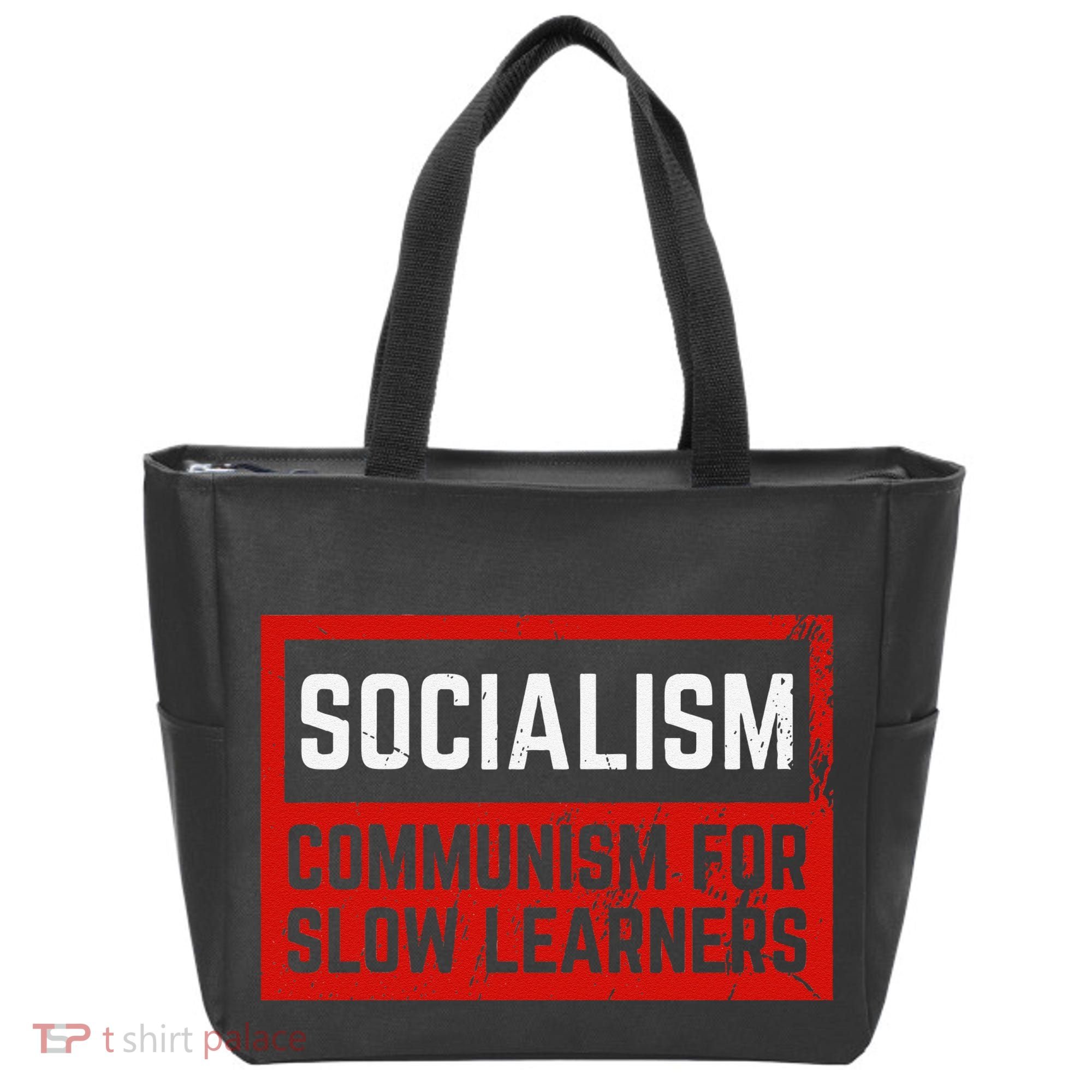 Anti Communist Capitalist Libertarian Anti Socialism Tote Bag
