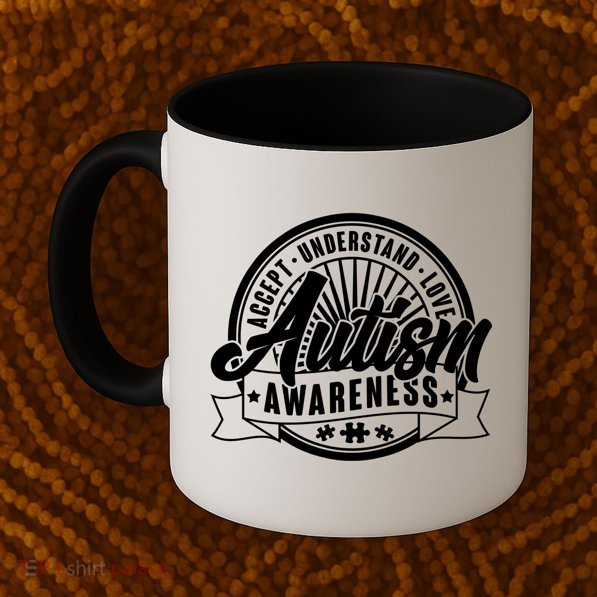 Accept Understand Love  Autism Awareness Logo Coffee Mug