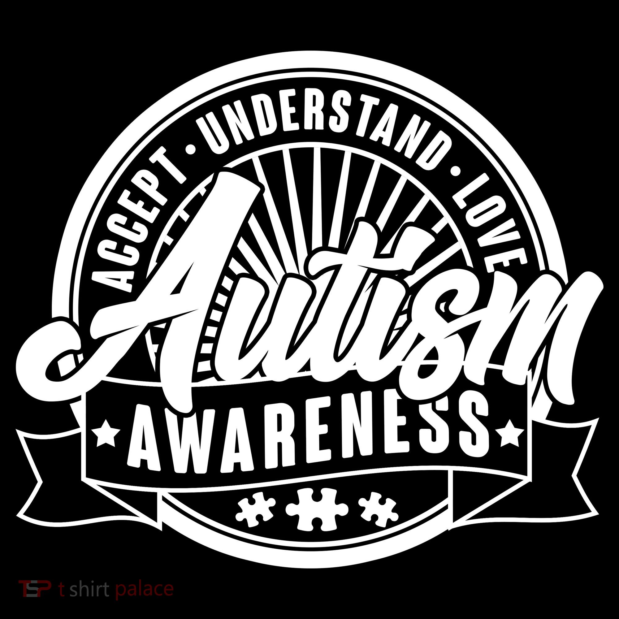 Accept Understand Love  Autism Awareness Logo Ornament