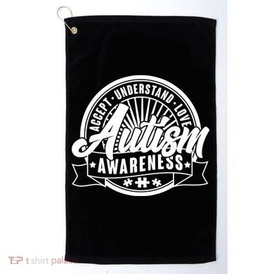 Accept Understand Love  Autism Awareness Logo Golf Towel