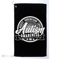 Accept Understand Love  Autism Awareness Logo Golf Towel thumb 0