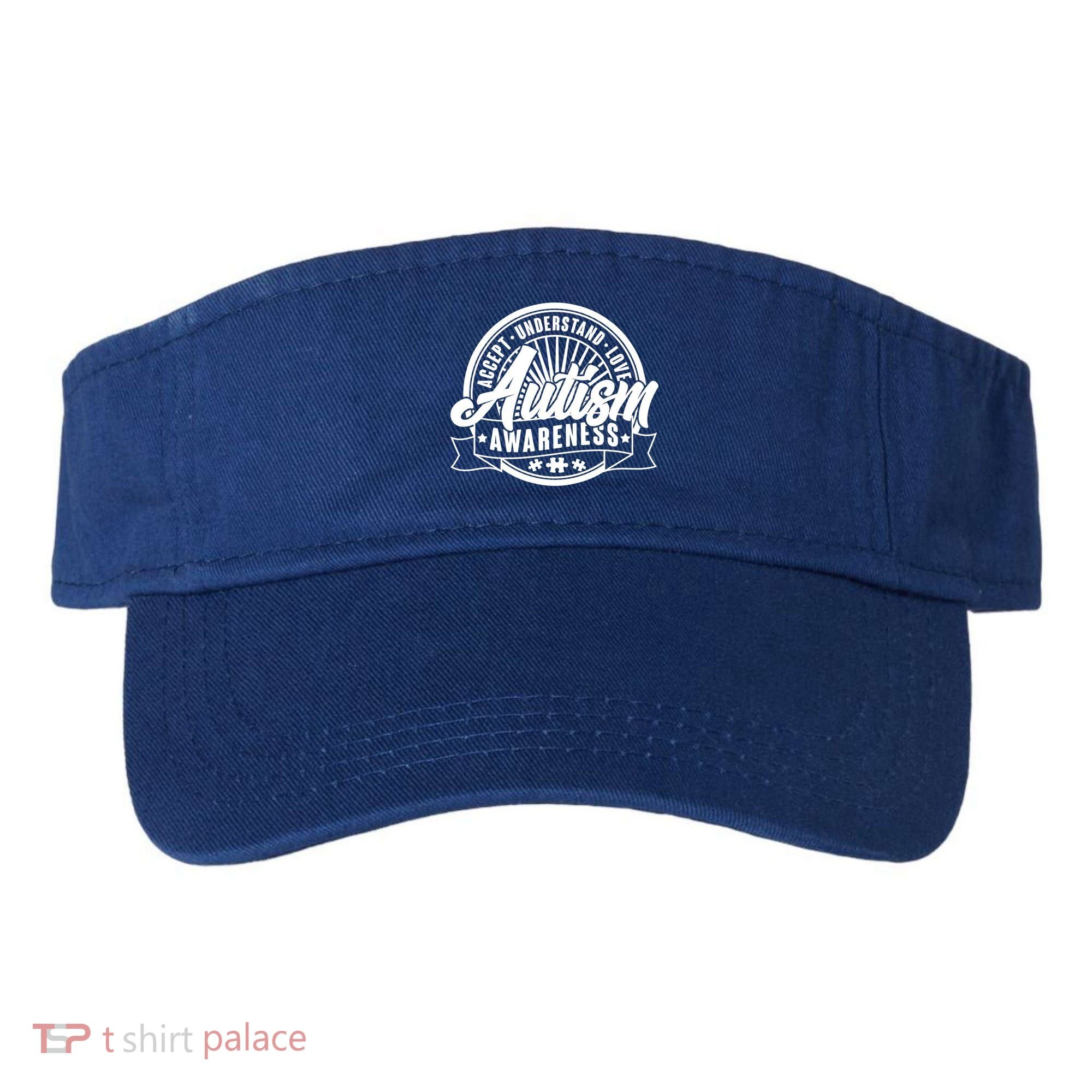Accept Understand Love  Autism Awareness Logo Visor