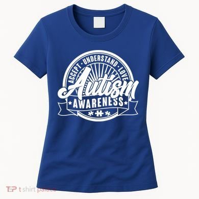 Accept Understand Love  Autism Awareness Logo Women's T-Shirt
