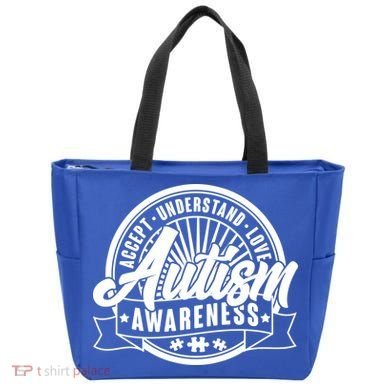 Accept Understand Love  Autism Awareness Logo Tote Bag