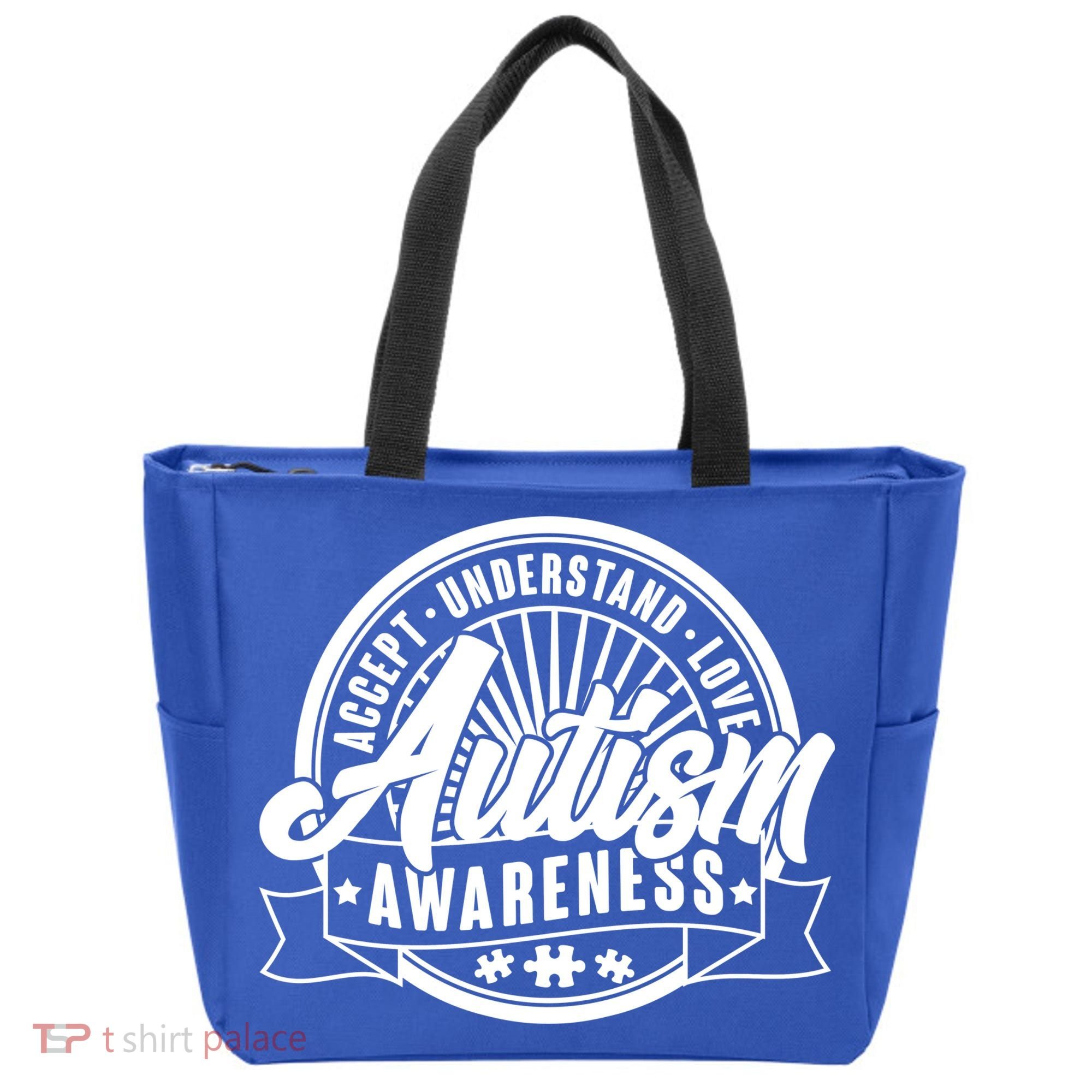 Accept Understand Love  Autism Awareness Logo Tote Bag