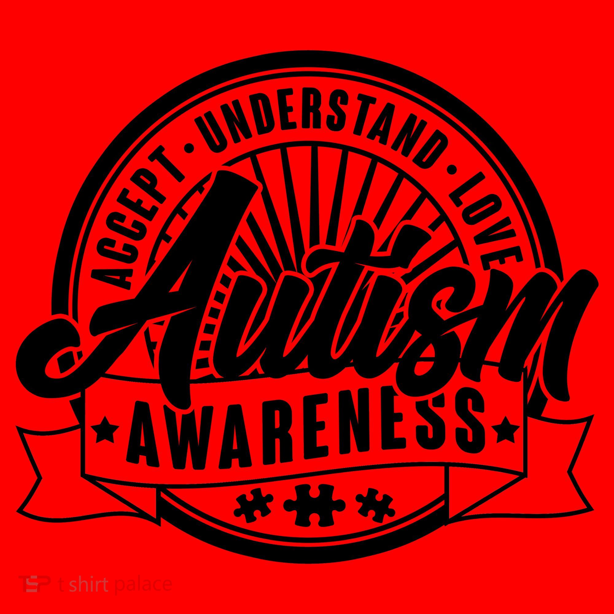 Accept Understand Love  Autism Awareness Logo Santa Hat