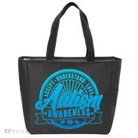 Accept Understand Love  Autism Blue Imprint Tote Bag thumb 0