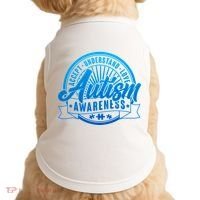 Accept Understand Love  Autism Blue Imprint Doggie Tank thumb 0