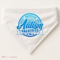 Accept Understand Love  Autism Blue Imprint USA-Made Doggie Bandana thumb 0