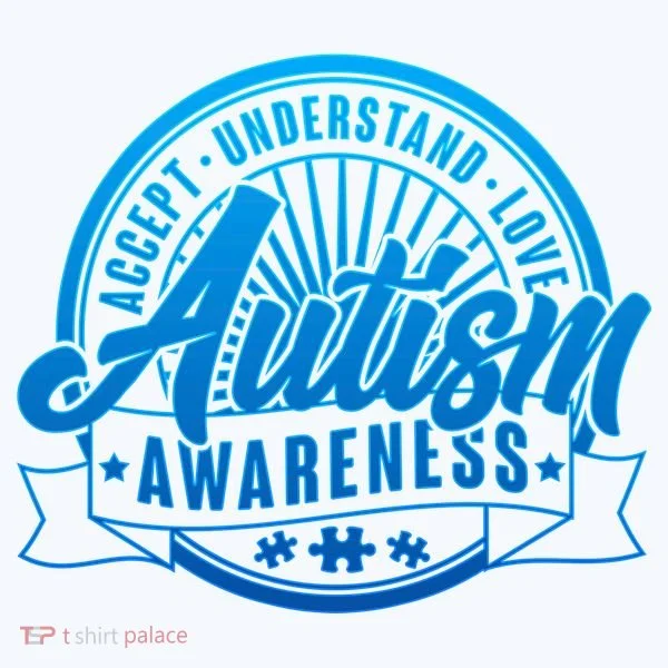 Accept Understand Love  Autism Blue Imprint Hoodie