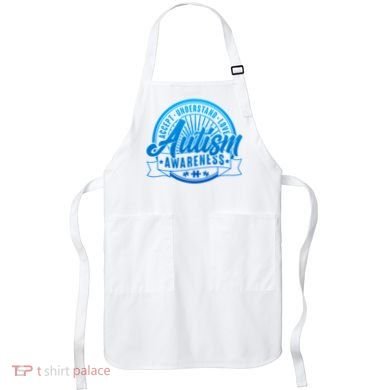 Accept Understand Love  Autism Blue Imprint Apron