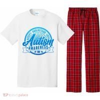 Accept Understand Love  Autism Blue Imprint Pajama Set thumb 0