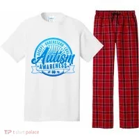 Accept Understand Love  Autism Blue Imprint Pajama Set thumb 0
