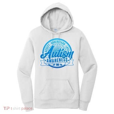 Accept Understand Love  Autism Blue Imprint Women's Hoodie