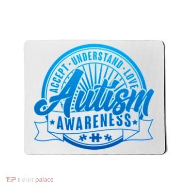 Accept Understand Love  Autism Blue Imprint Mousepad