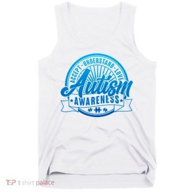 Accept Understand Love  Autism Blue Imprint Tank Top