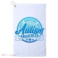Accept Understand Love  Autism Blue Imprint Golf Towel thumb 0