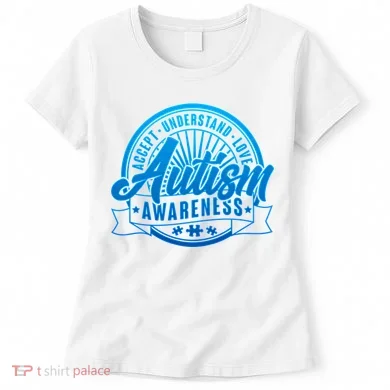 Accept Understand Love  Autism Blue Imprint Women's T-Shirt