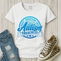 Accept Understand Love  Autism Blue Imprint Women's T-Shirt thumb 3