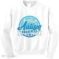 Accept Understand Love  Autism Blue Imprint Kids Sweatshirt thumb 0