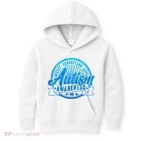 Accept Understand Love  Autism Blue Imprint Kids Hoodie thumb 0