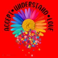Accept Understand Love Autism Flower Puzzle Pieces Santa Hat thumb 1