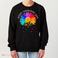 Accept Understand Love Autism Sunflower Women's Sweatshirt thumb 0
